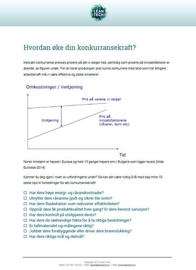 konkurransekraft 10 tips