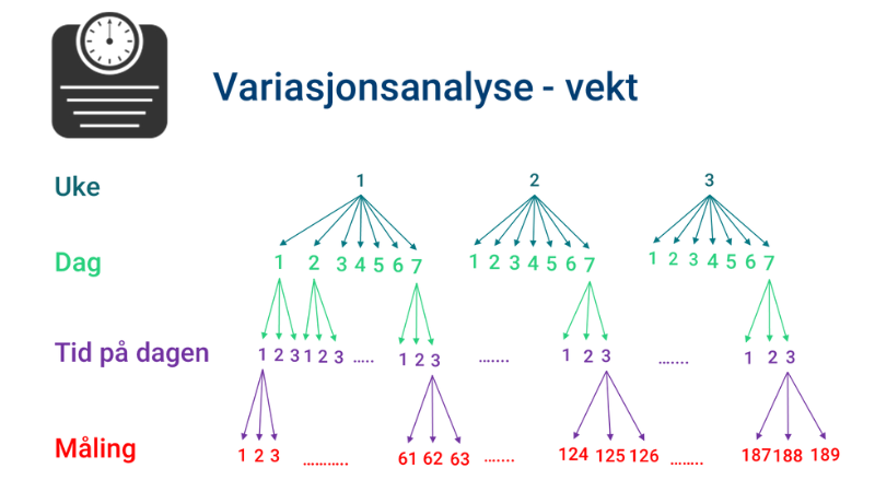 Variasjonsanalyse for vekt