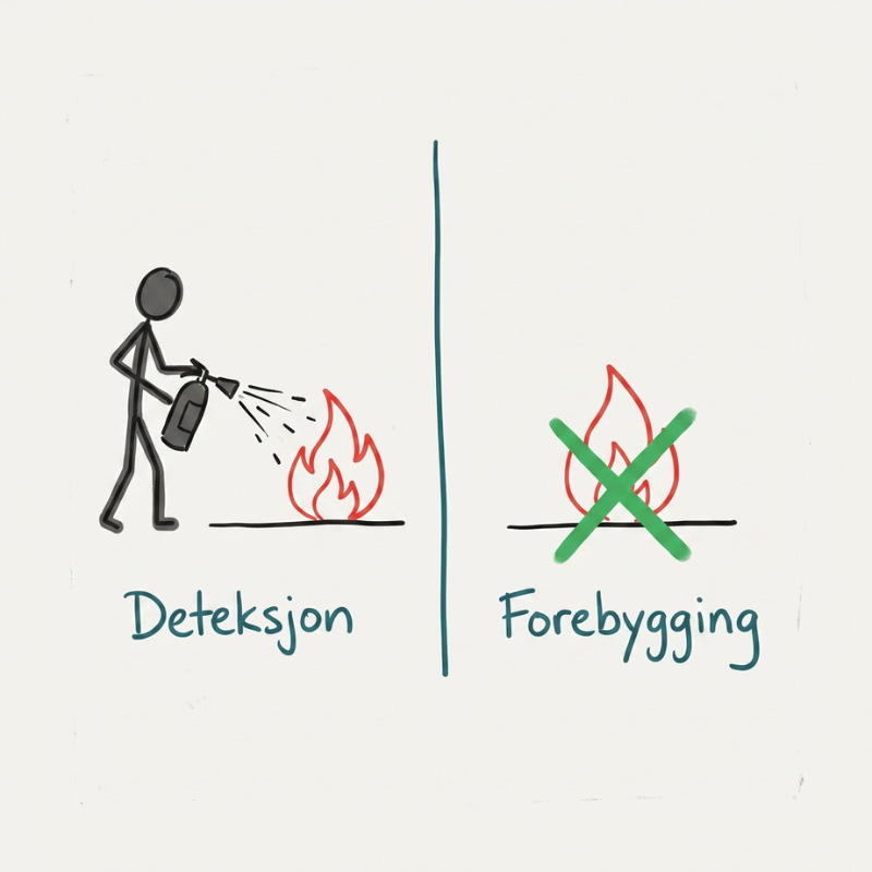 Deteksjon vs forebygging i FMEA – årsak og effekt i årsaksrekken
