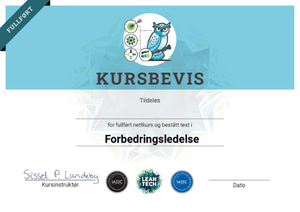 Kursbevis Forbedringsledelse